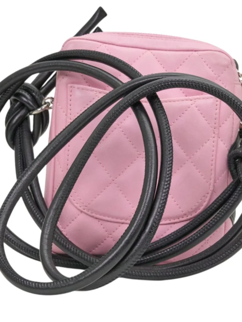 Chanel Pink Quilted Leather Cambon Crossbody